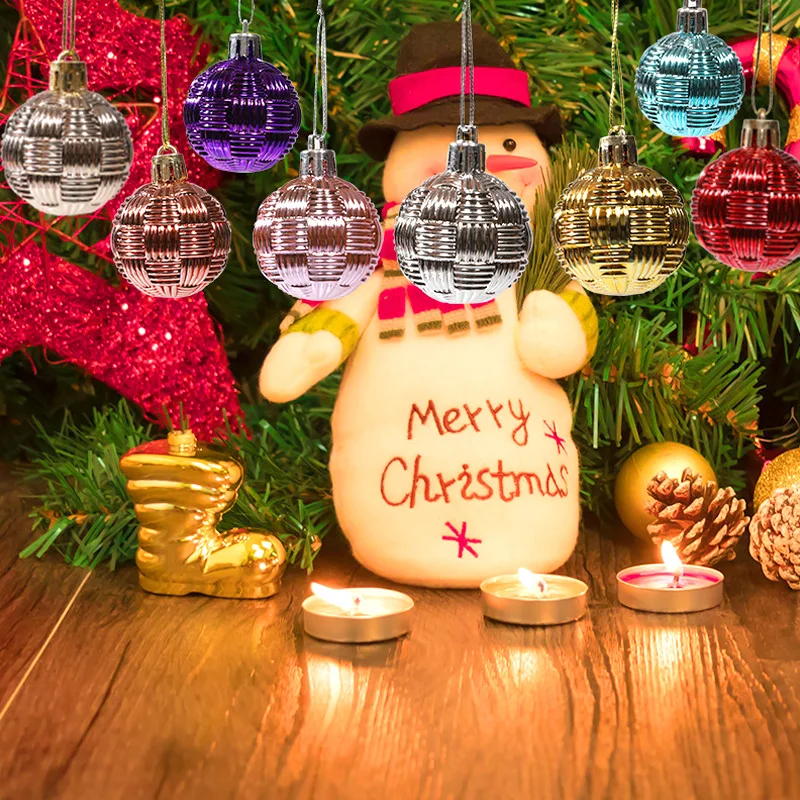 6 шт., декоративная подвеска для ёлки, 4 см