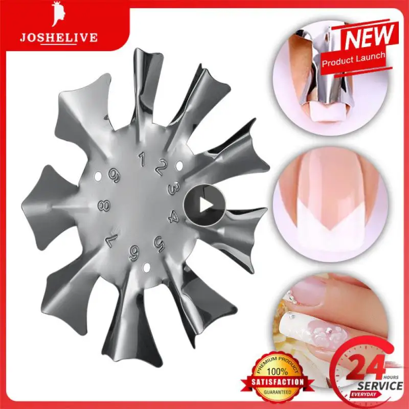 

ELECOOL Multi-size Line Edge Cutter Stencil Trimmer Tips Easy French Design Mould Plate Manicure Nail Art Styling Tool