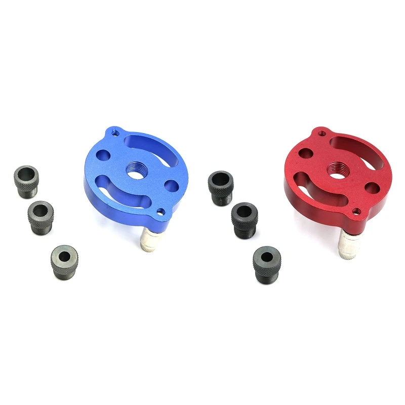 

Drilling Template Vertical Hole Punch Locator 6/8/10mm Self Centering Dowel Jig Drill Guide Pocket Hole Jig Woodworking