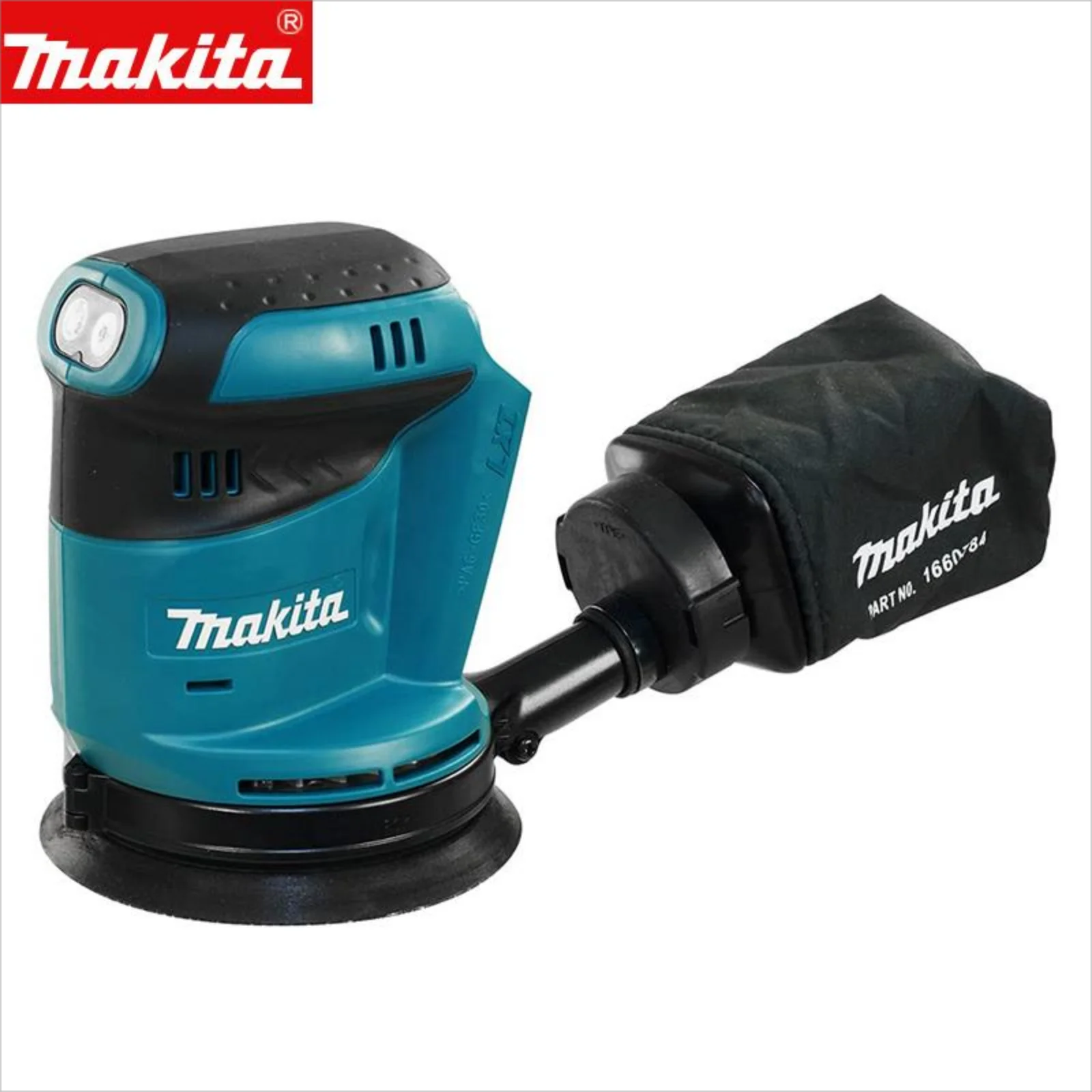 Makita DBO180Z литий-ионный 18 В аккумуляторный диск случайный орбитальный шлифовальный