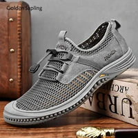 golden sapling outdoor shoes men breathable mesh summer loafers comfortable mens casual shoe for mountain trekking leisure flat