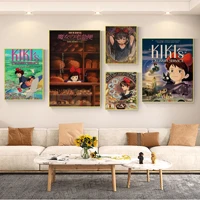 anime kikis delivery service good quality prints and posters decoracion painting wall art kraft paper home decor