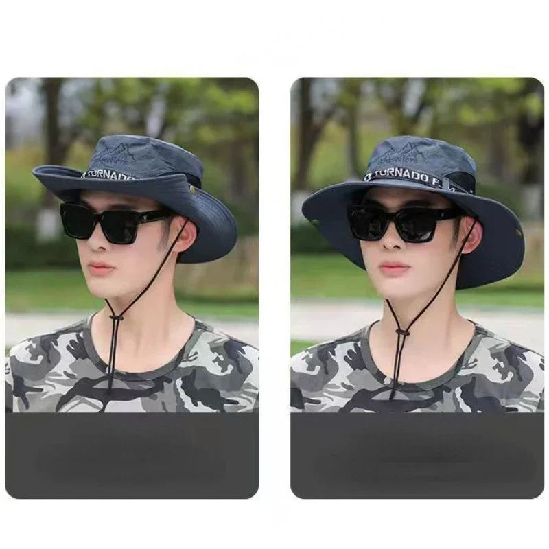 Панама от солнца в ковбойском стиле шляпа для рыбалки летняя Ультралегкая