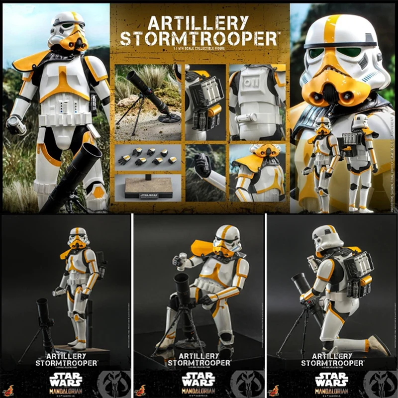 

Original HOTTOYS HT Star Wars The Mandalorian Artillery Stormtrooper Anime Action Figure Toys Collectible robot Gifts for Boys