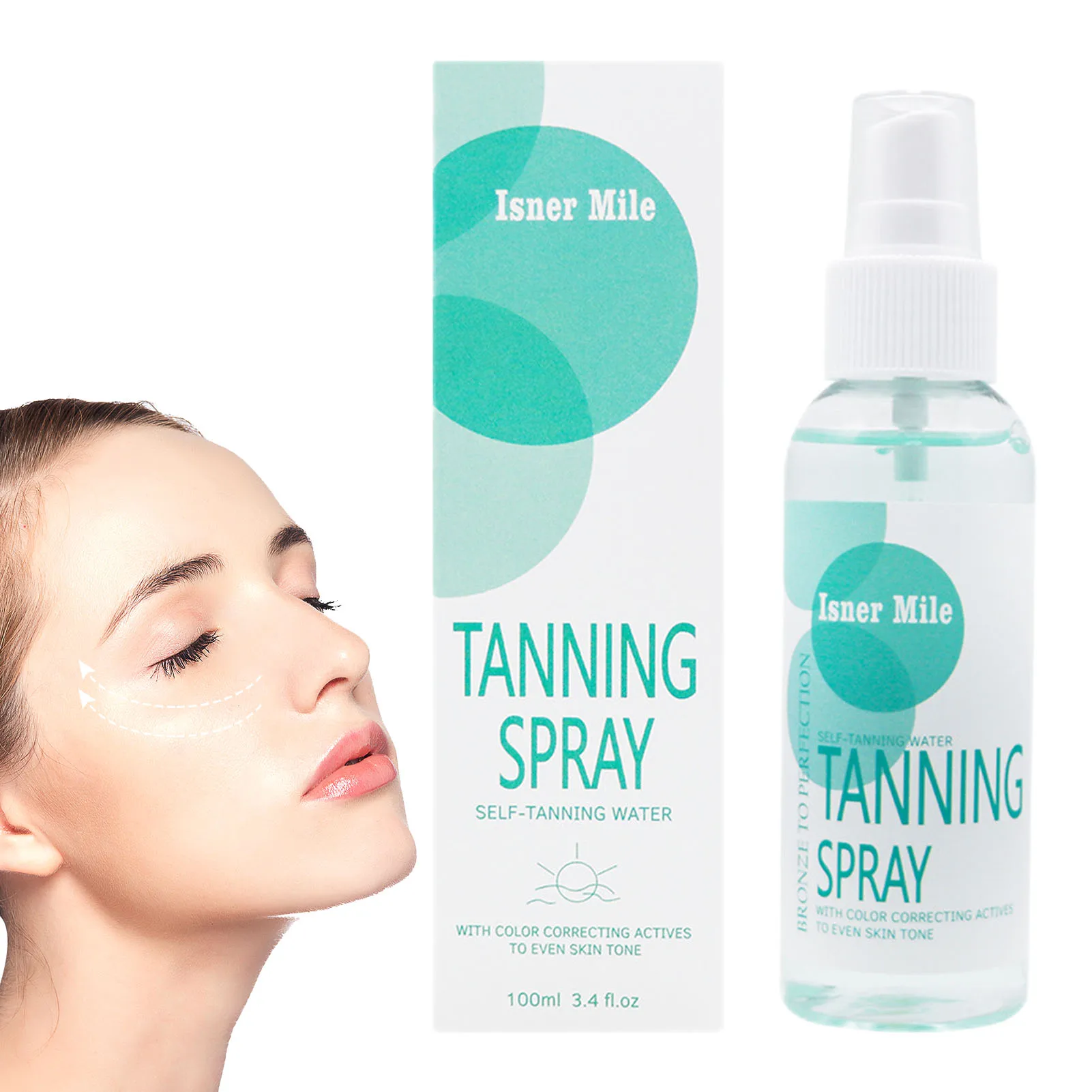

Self Tanning Spray Tan Instant Sunless Tanner Water Coconut Oil Aloe Extract Self-Tanning Moisturizing Spray For Natural