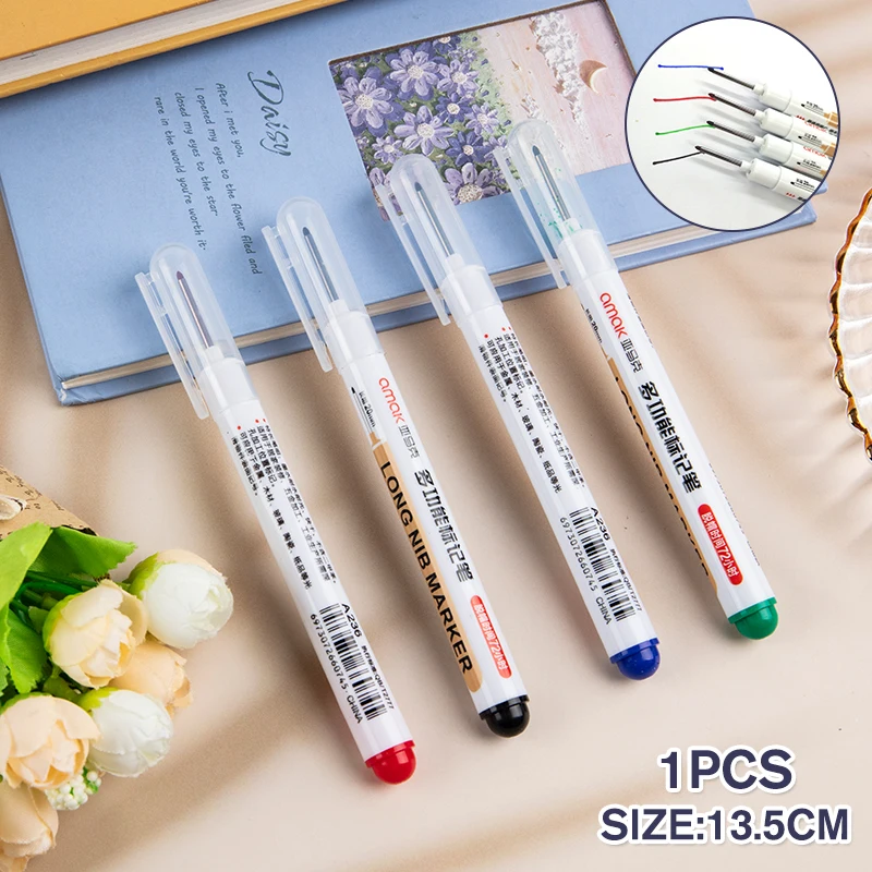 

Deep Hole Marker Pens Long Nosed Color Marker Multi Purpose Construction Marker Wholesale Newest Gift
