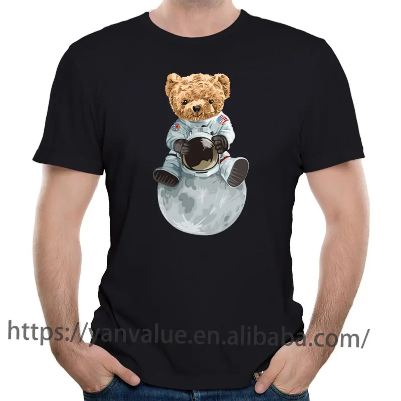 Оптовая продажа мужские хлопковые футболки с графическим принтом на заказ