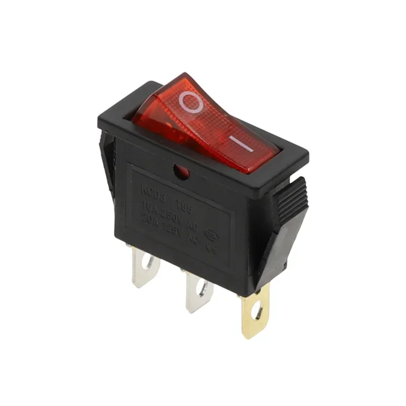 1 шт. KCD3 кулисный переключатель ВКЛ-ВЫКЛ ВКЛ-ВЫКЛ-ВКЛ 2-позиционный 3-контактный электрооборудование с выключателем питания 16А 250 В/20 А 125 В переменного тока
