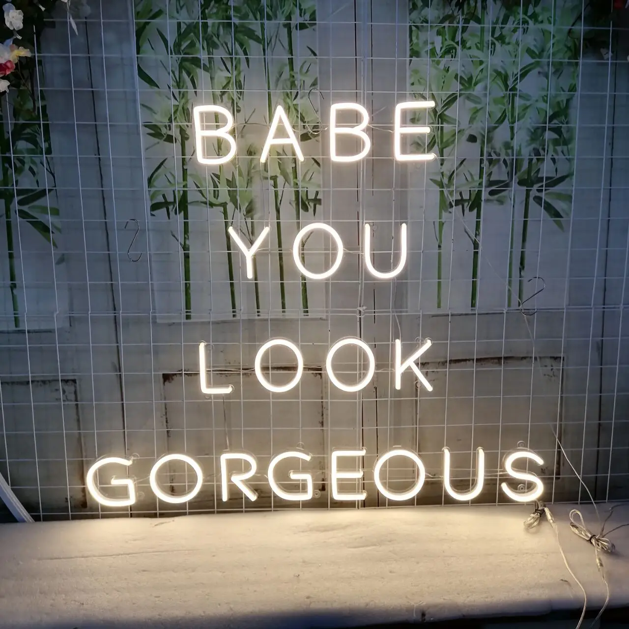 

Custom Neon Sign Logo Led Neon Sign Baby You Look So Gorgeous Led Neon Light Lamp Decor Shop Drop Shipping Gift
