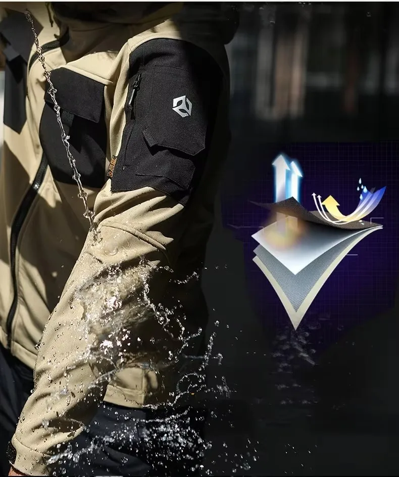 TAD Shark Soft Shell Военная Тактическая Куртка Мужская Водонепроницаемая Теплая