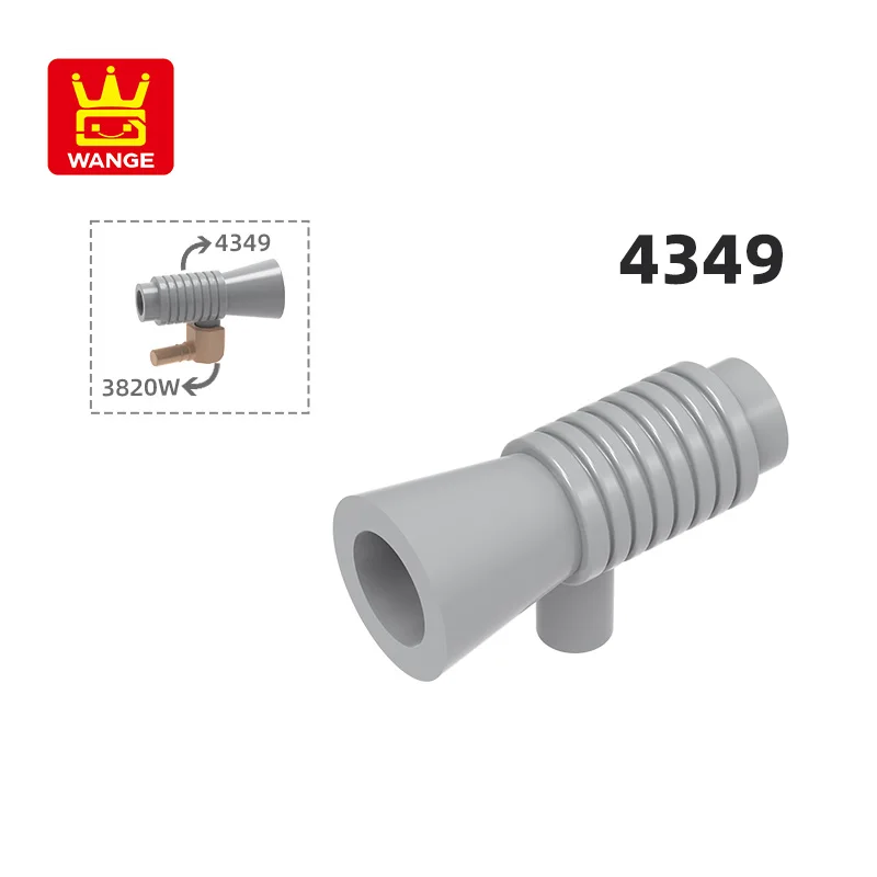 Wange 4349 100 г/263 шт. ручной динамик строительные блоки Moc Loudhailer мегафон запчасти