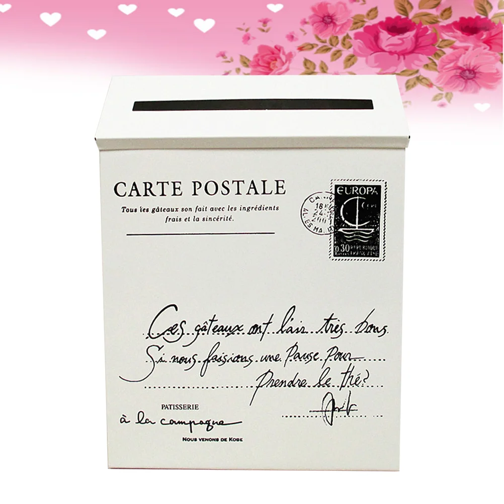 

Почтовый ящик, домашний Настенный декор, украшение, креативный реквизит для фото (бежевый, белый)