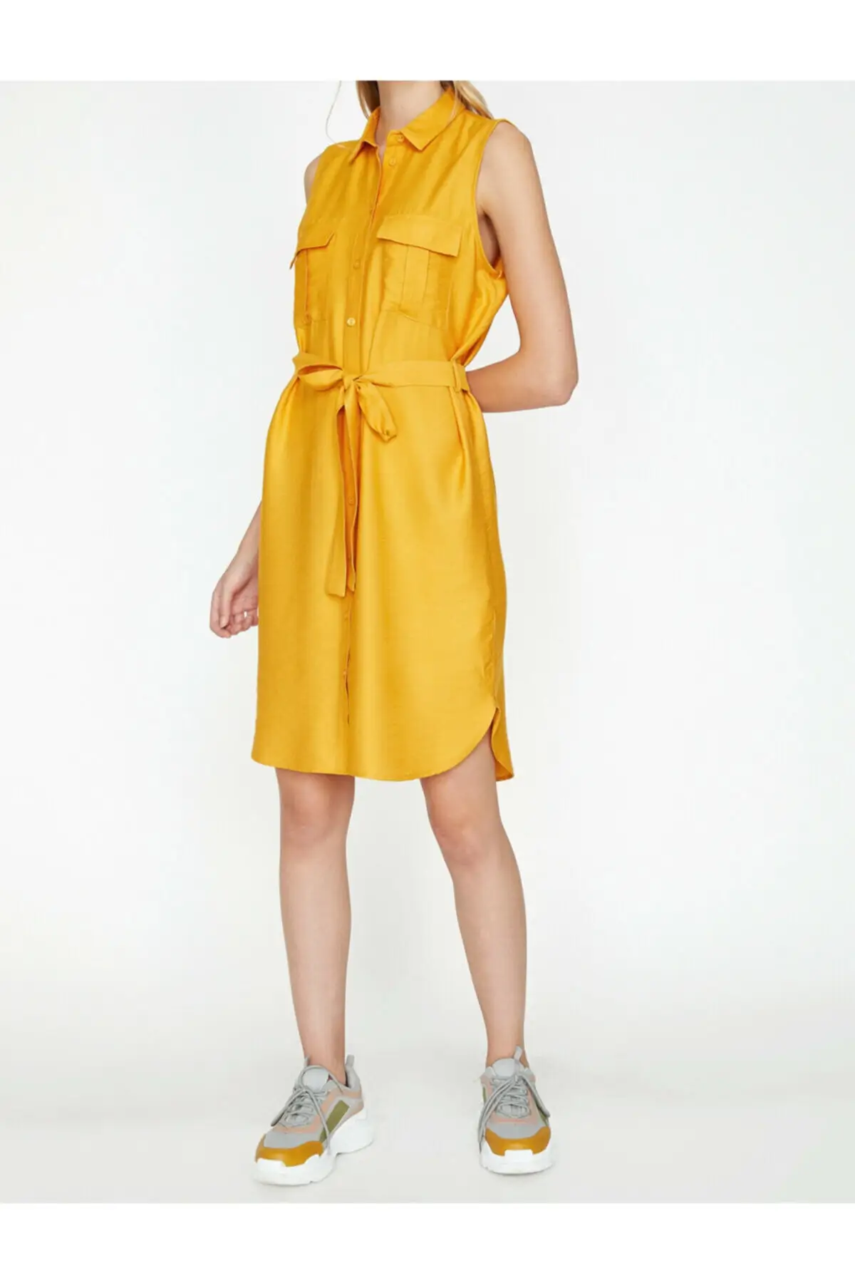 Koton женское желтое платье Beli Gusset 9 KAK83984EW|Женские платья| |