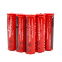 100 new 18650 battery 3 7v 6800mah rechargeable liion battery for led flashlight torch batery litio battery free shipping