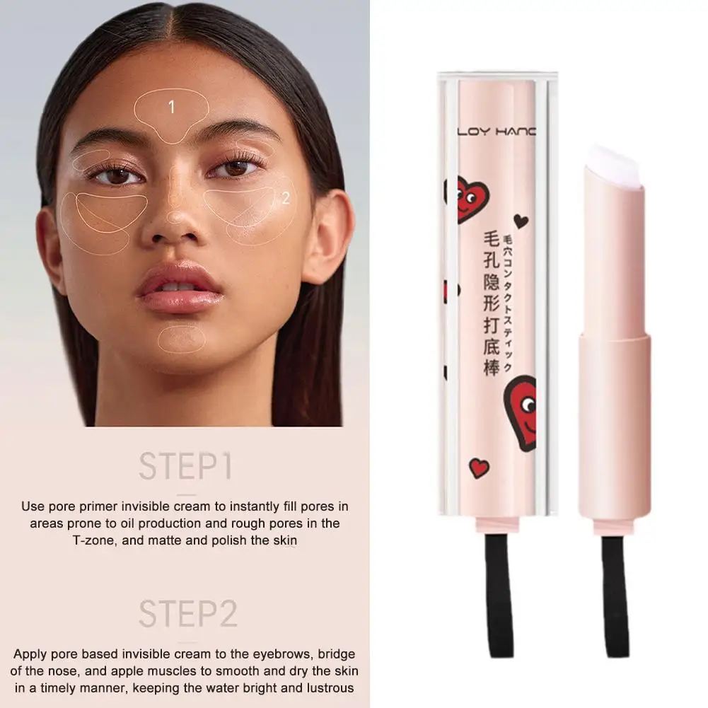

Face Primer Makeup Base Invisible Pore Primer Stick Smooths Fine Lines Oil-Control Brighten Moisture Primer For Face Cosmetics