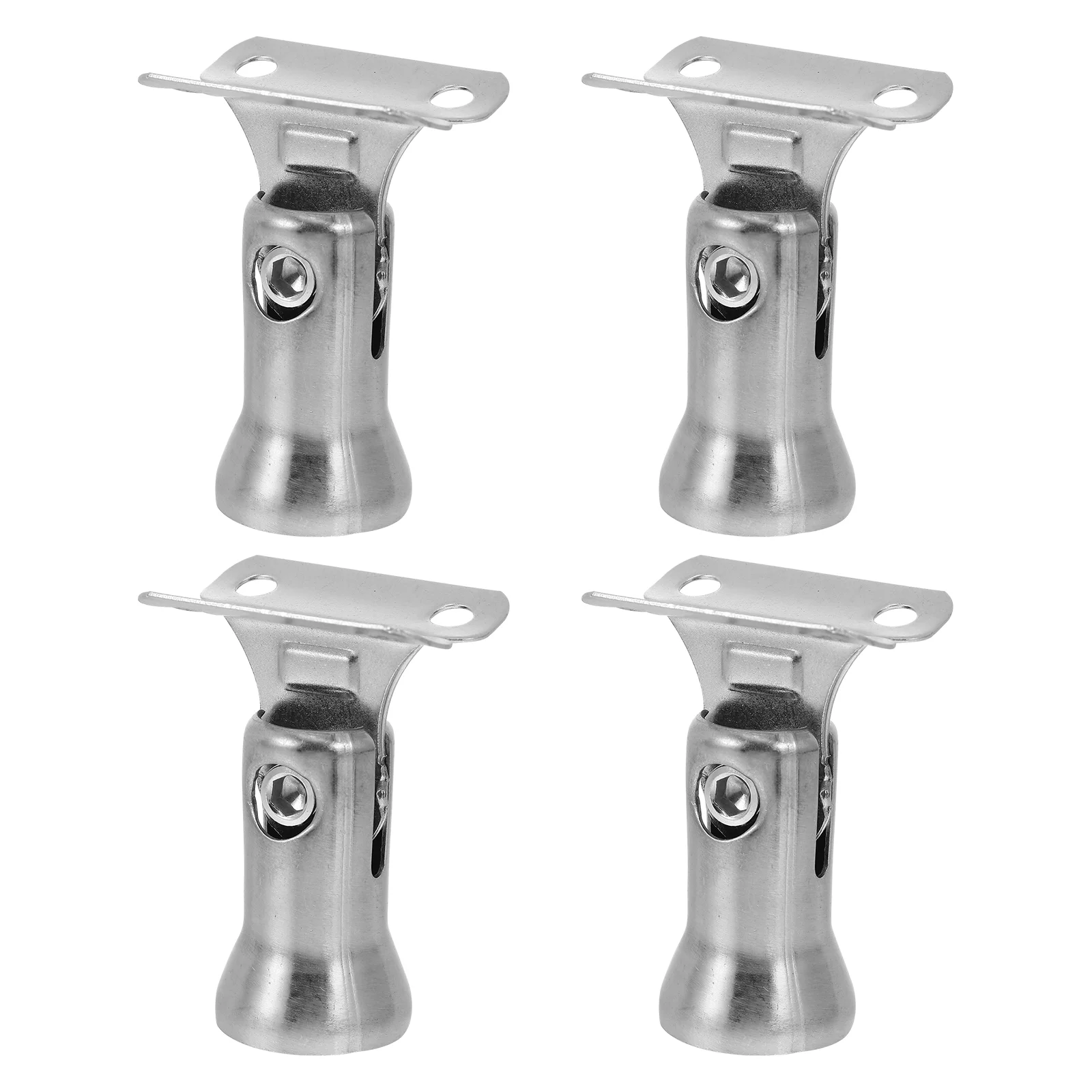 

4 PCS Hanging Rail Practical Handrail Support Sturdy Banister Bracket Stainless Steel Shelf Wall Mounted Heavy 304