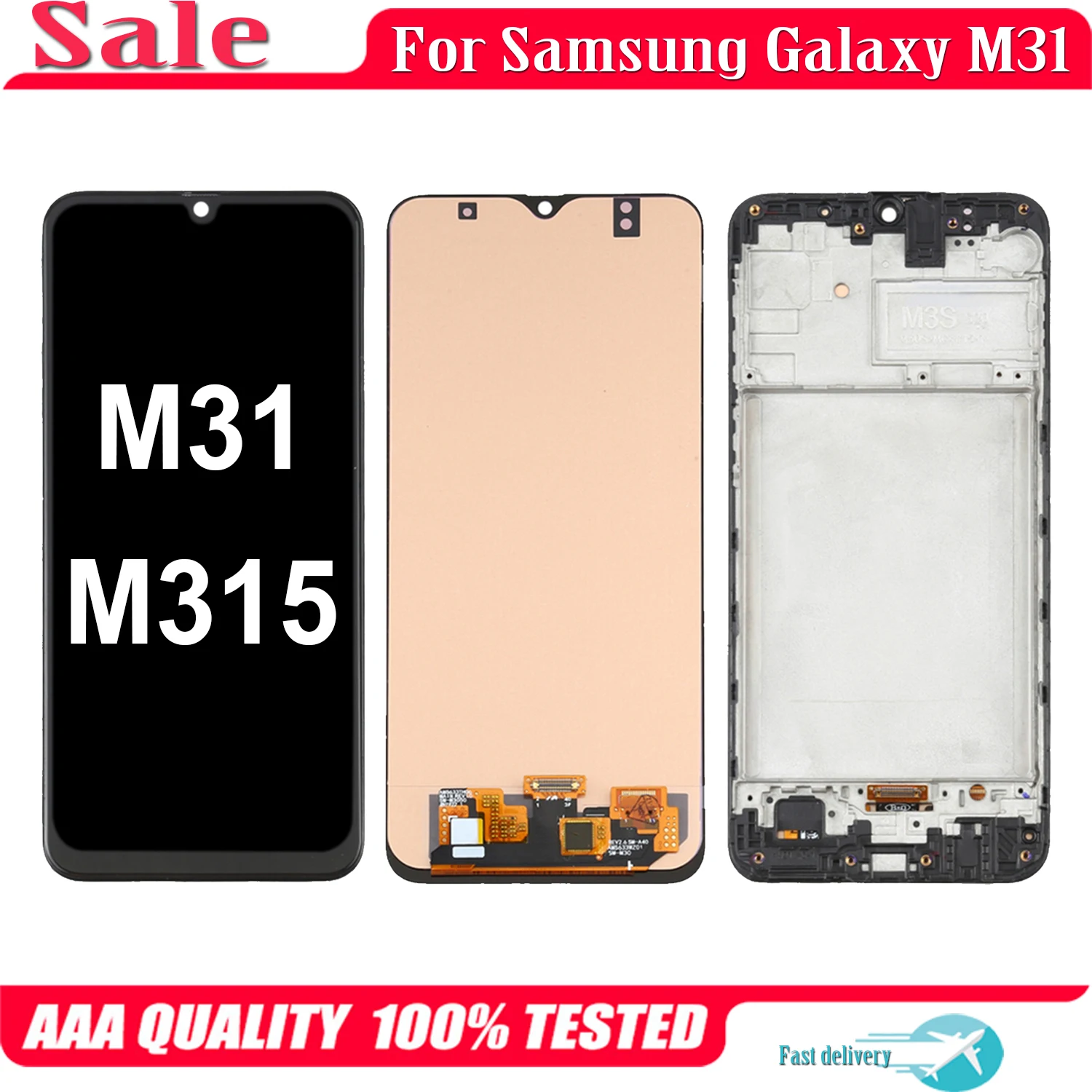 

ЖК-дисплей для Samsung Galaxy M31 M315F, цифровой преобразователь сенсорного экрана в сборе для Samsung Galaxy M315F/DSN