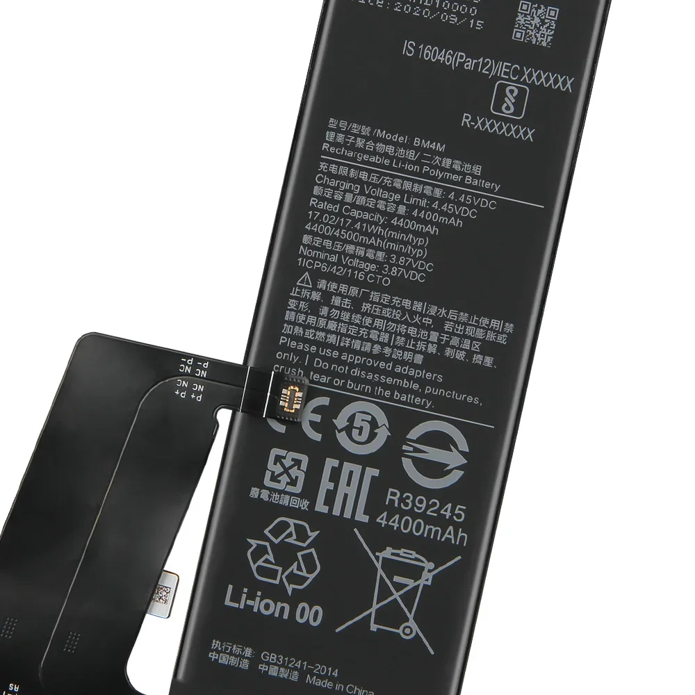 Производство 2024 аккумулятора для телефона BM4N BM4M Xiaomi Mi 10 Pro 5G Mi10 10S Сменный