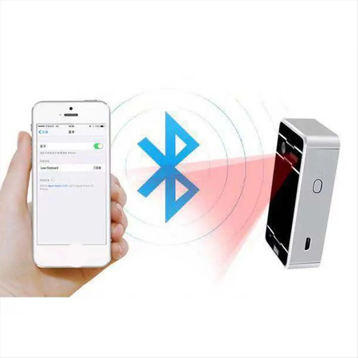 Фото Беспроводная Bluetooth-клавиатура A16I с сенсорным управлением для проектора, телефона, компьютера, планшета, ноутбука с функцией мыши №5