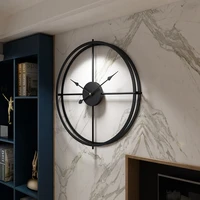 luxury nordic electronic wall clock modern design black industrial silent wall clock bedroom decoracion para el hogar home decor