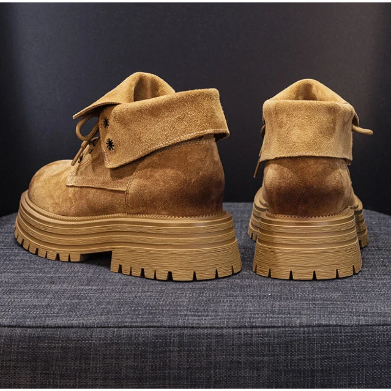 Женские ботильоны CICIYANG Новинка осени 2024 замшевые уличные походные ботинки из