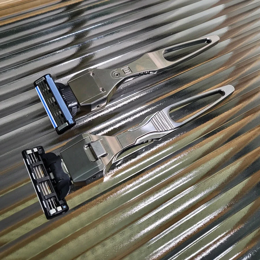 Бритва из титанового сплава для мужчин бритва с 5 лезвиями подарок