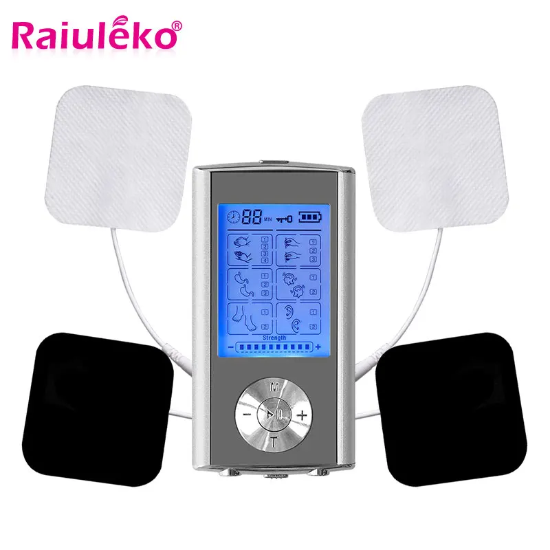 

18Levels Electric EMS Muscle Stimulator Relieve Pain Pulse Tens Acupuncture Digital Therapy Massage Machine Body Relax Massager