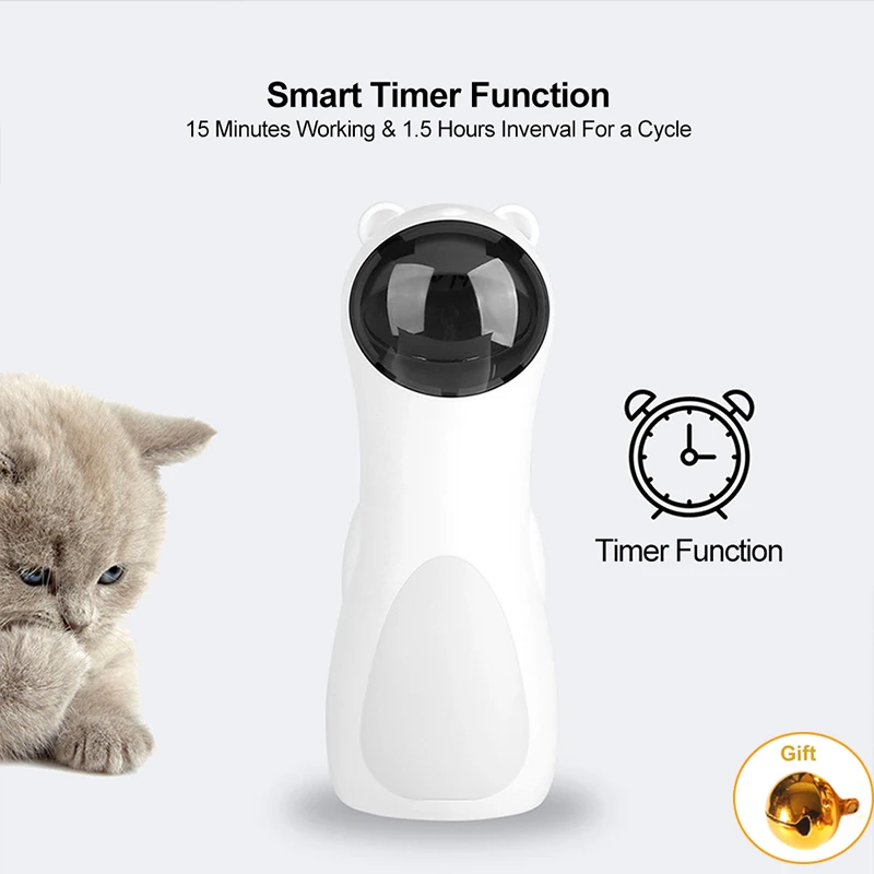 

Automatic Laser Teasing Cat Toys Intelligent Interactive Teasing Pets Handheld LED Red Laser Toy Electronic Pet Supplies