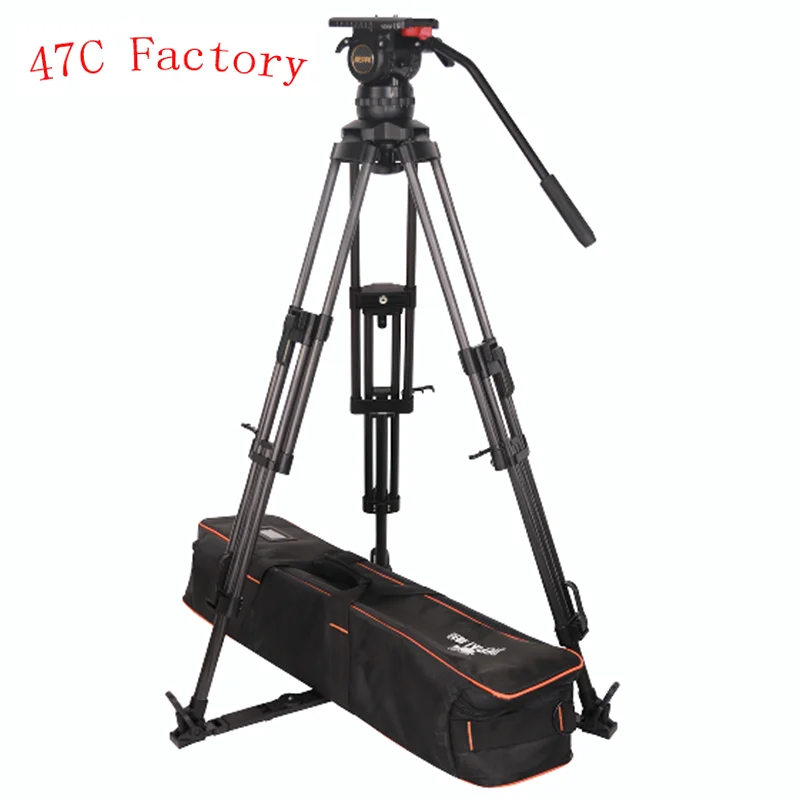 

2022 Photographic Equipment Jiepai V20 Pro Professional Broadcast Heavy Duty Video Camera Tripod With 100mm Bowl