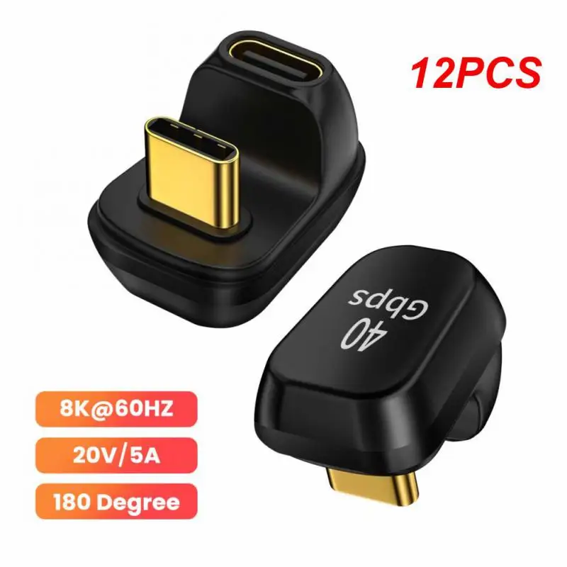 

Адаптер USB C под прямым углом 90 градусов, 40 Гбит/с, 12 шт.