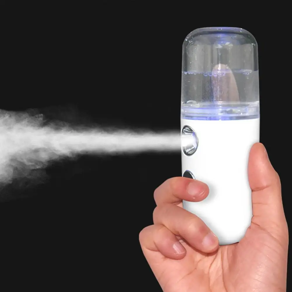 

Hot Sales！Portable Handheld Cool Mist Facial Humidifier Steamer Hydrating Beauty Device