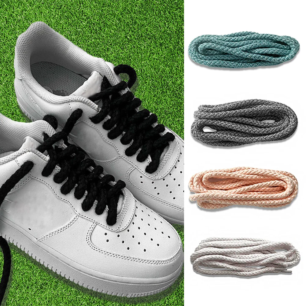 

1Pair Shoelaces Classic Retro Cotton Linen Weave Shoelace Round Cotton Shoe Laces Sneaker Strings Bootlaces Sport Boot Shoe Lace