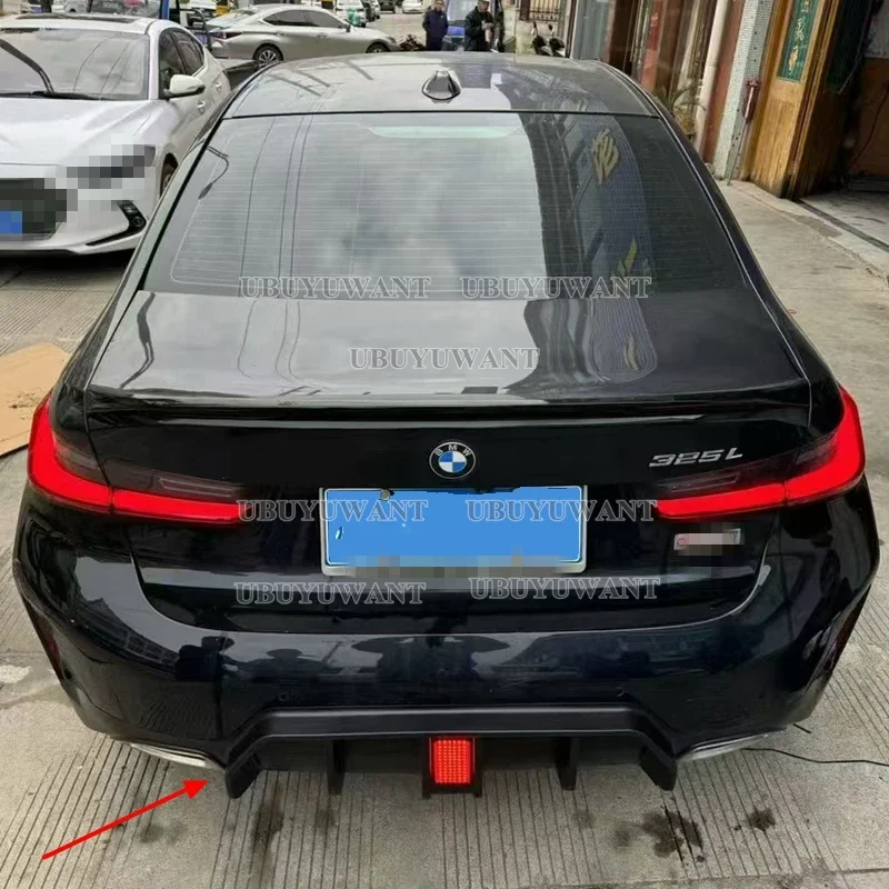 Задний бампер с принтом из углеродного волокна диффузор нижний спойлер для BMW New 3