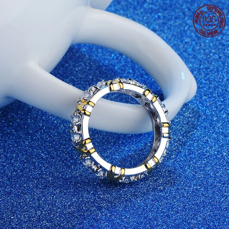 Женское Обручальное кольцо из серебра 925 пробы с цирконом