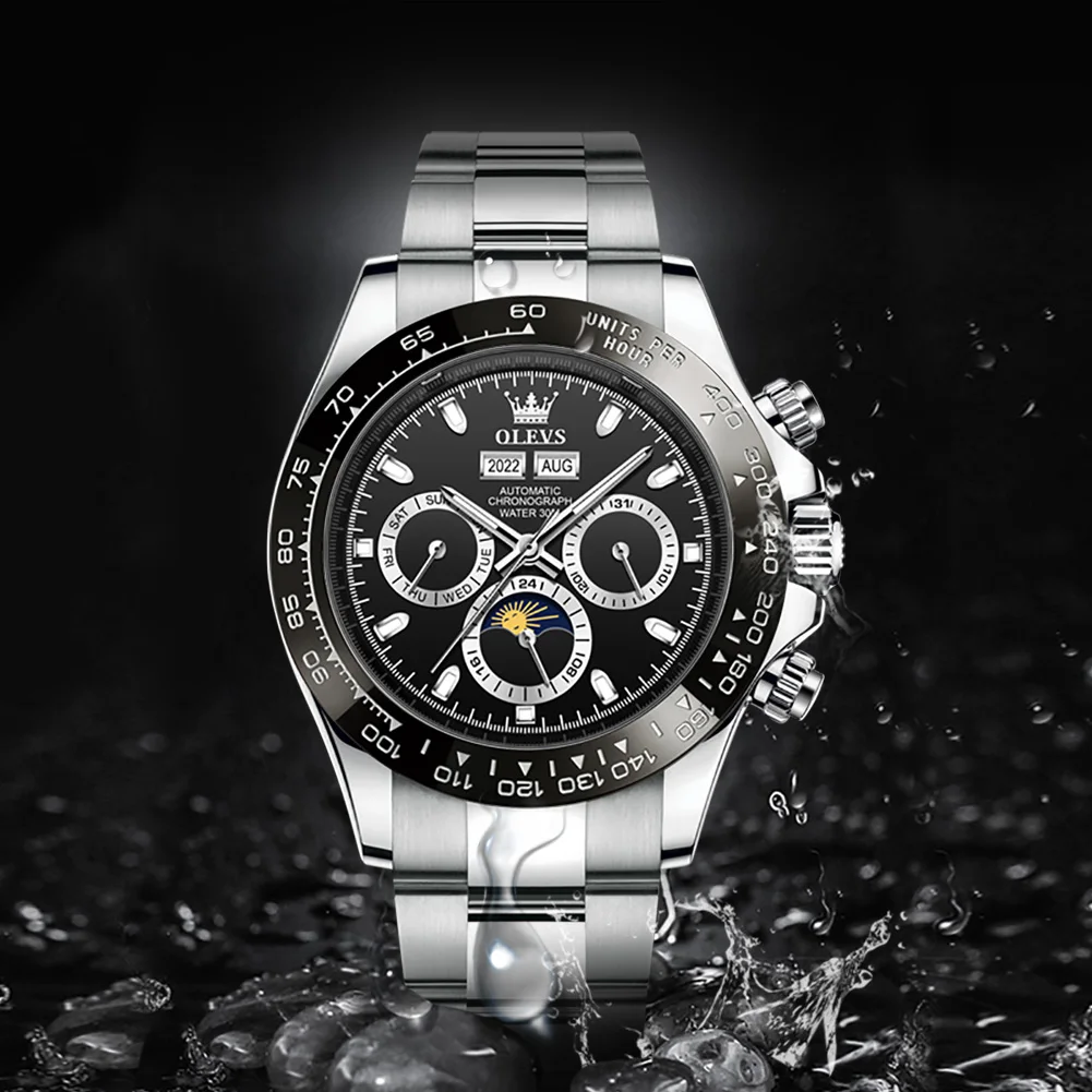 

OLEVS Luxury Men watch Quartz Man Watches Waterproof Luminous Top Brand Watch for Men Date Chronograph Sport Wristwatch