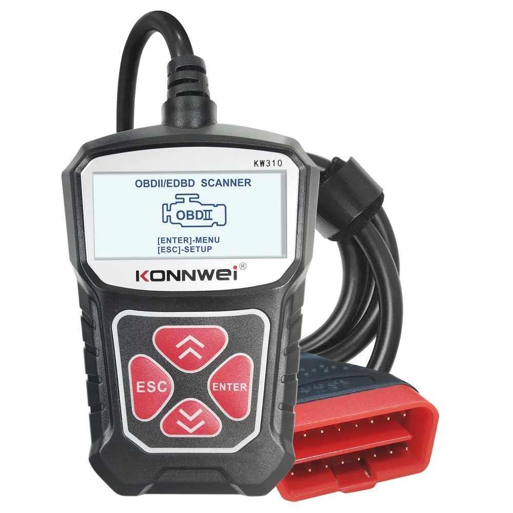 

KONNWEI Obd2 Автомобильные диагностические инструменты KW310 Автомобильный сканер Анализатор двигателя Считыватель кодов Автомобильный CAN Obdii Инструменты для сканирования