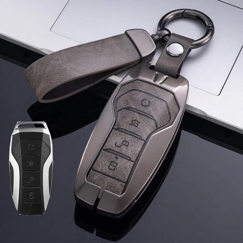 

Zinc Alloy Car Key Case Cover Fob Shell for BYD Tang DM Yuan Qin Pro Song Max Atto 3 Han EV Dolphin Auto