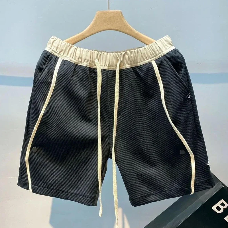 Мужские короткие штаны джоггеры на шнуровке спортивные мужские шорты для