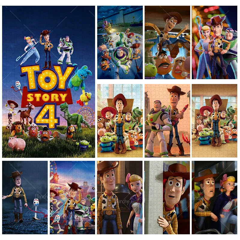 

Disney Toy Story 1000PCS Puzzles Cartoon Series Film Stills Puzzle Game Teens Like Wooden Jigsaw For Gifts Room Desk Ornaments