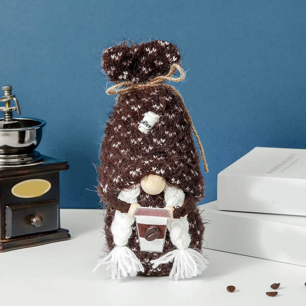 

2pcs Festival Coffee Gnome Home Dwarf Decor Coffee Bar Gnome Ornament