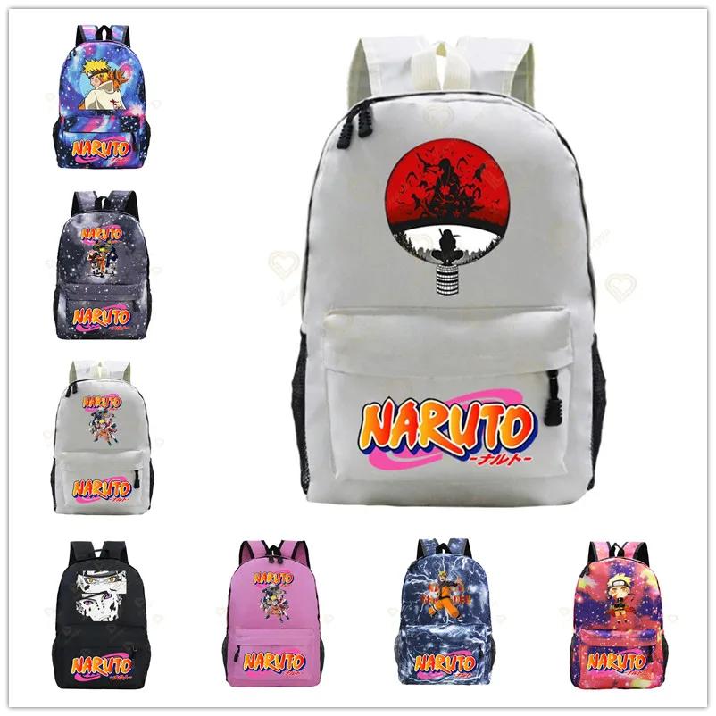 

Anime Naruto Akatsuki Print Galaxy Backpack Children School Bags Boys Teenagers Daily Backpack Travel Backpack Kids Rucksack