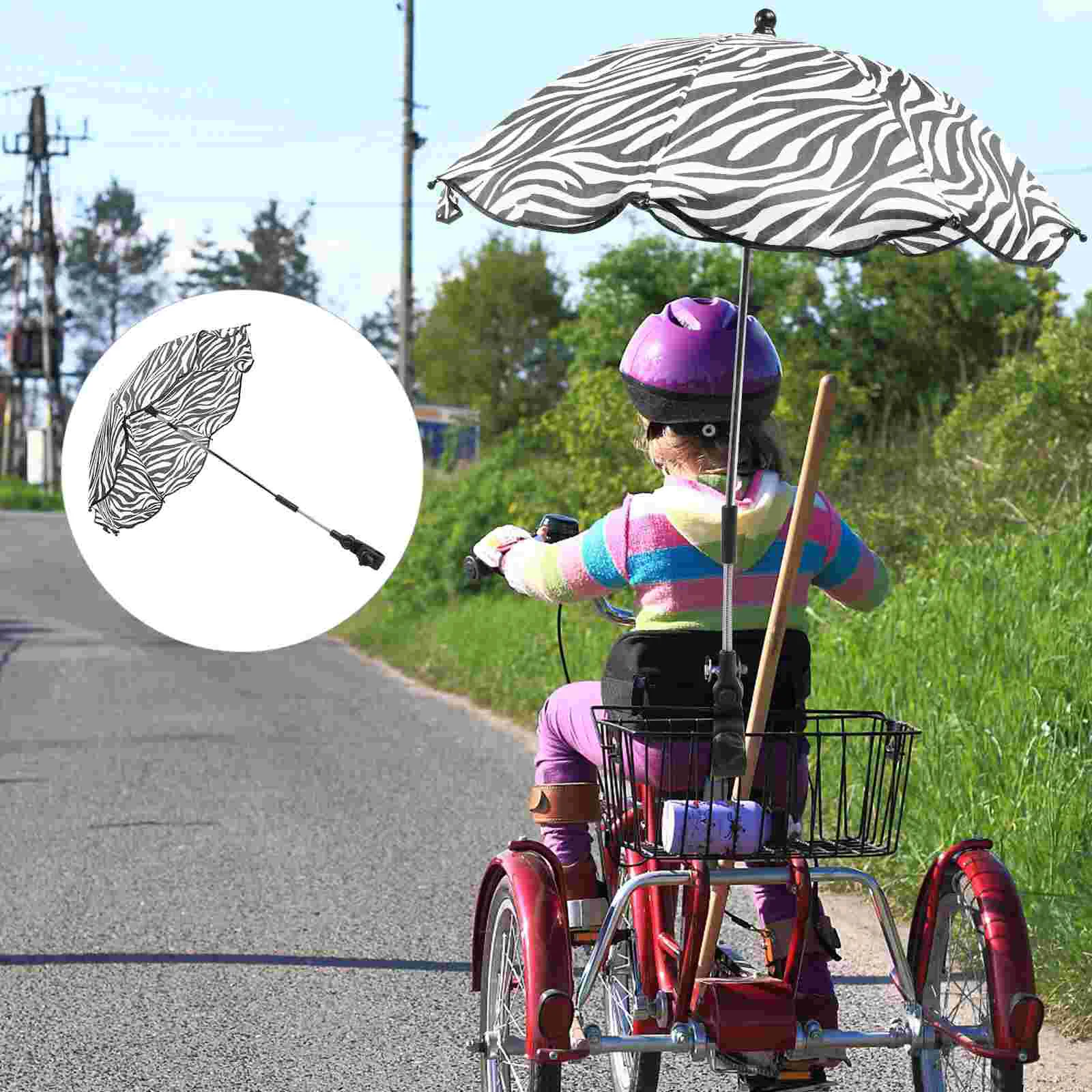 

Sun Protection Parasol Newborn Pushchairs Adjustable Stroller Umbrella Steel Baby Prom