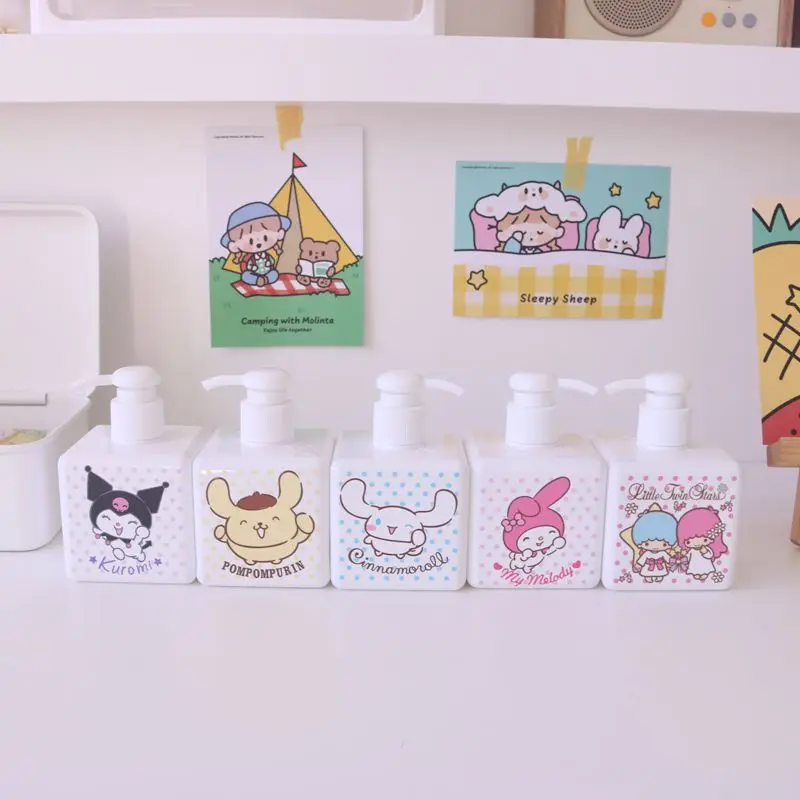 Cute Portable Reusable Travel Hand Pump Liquid Soap Dispenser Bath Shampoo Shower Gel Lotion Press Pump Bottle 250ML