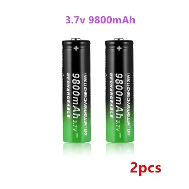 

NEW2023 New 18650 Battery High Quality 9800mAh 3.7V 18650 Li-ion batteries Rechargeable Battery For Flashlight Torch+ Free shipp