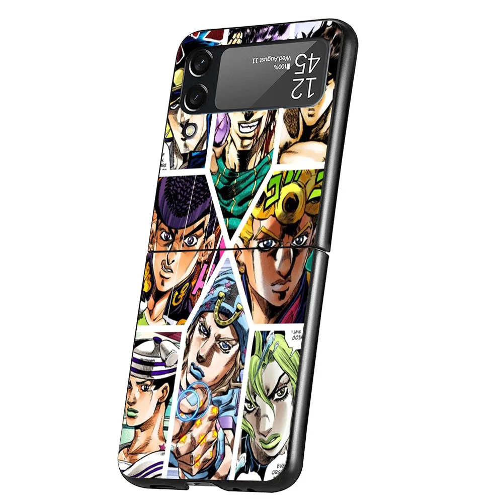 Чехол для телефона с изображением аниме JoJo Bizarre Adventure для Samsung Galaxy Z Flip 7 6 5 4 3 5G ZFlip7 ZFlip6 ZFlip5 ZFlip4 ZFlip3 Black Fu (art.: 3920d261bdbe9) - 3920d261bdbe9