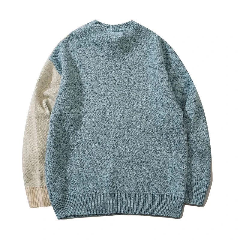 Мужской трикотажный свитер с мультяшным пингвином винтажный дизайнерский