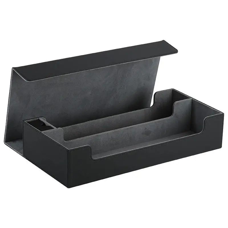 

Trading Card Storage Box Case For Football Cards Card Deck Storage Box Magnetic Card Gathering Deck Case Holding 500 Cards Card