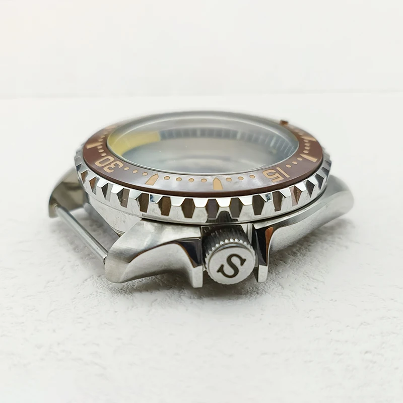 Mod Seiko NH35 SKX007 Watch Case Dome Sapphire Crystal Glass Fits NH35 NH36 4R Movement Screw-in Crown 28.5mm Dial Dive Cases