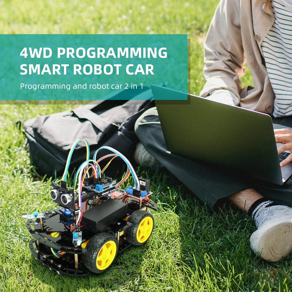 Smart Automation Robotics Car Kit For Arduino Programming Project Robotic Electronic Education Complete Sets