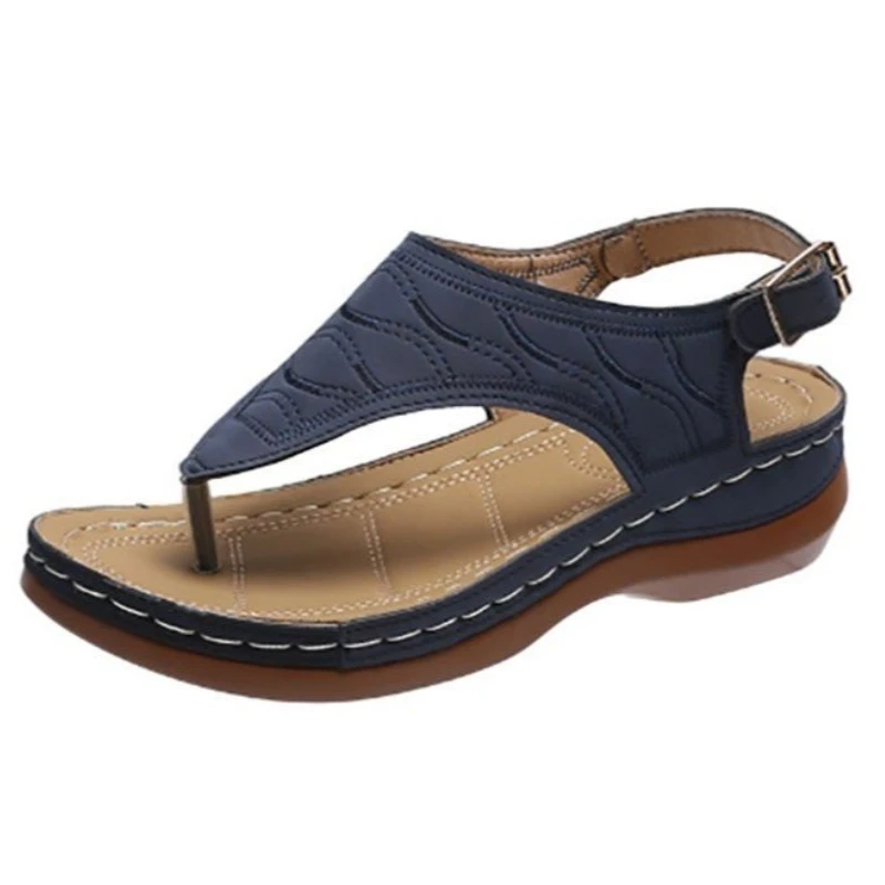 

Women's Plus Size Sandals Fashion Designer Open Toe Retro Sexy Sandals Wedge Button Women's Clip Toe Sandals Slide Women's Shoes